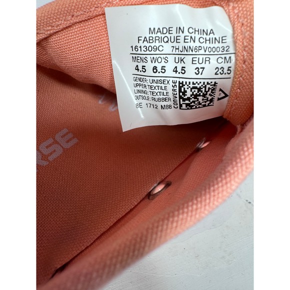 Converse Womens Jack Purcell Athletic Sneakers Shoes 161309C Light Pink Size 6.5 - Picture 8 of 8